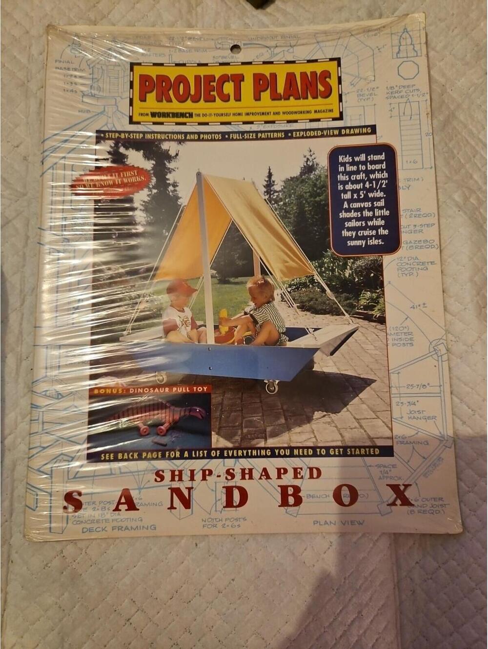 Project Plans Ship-shaped Sandbox